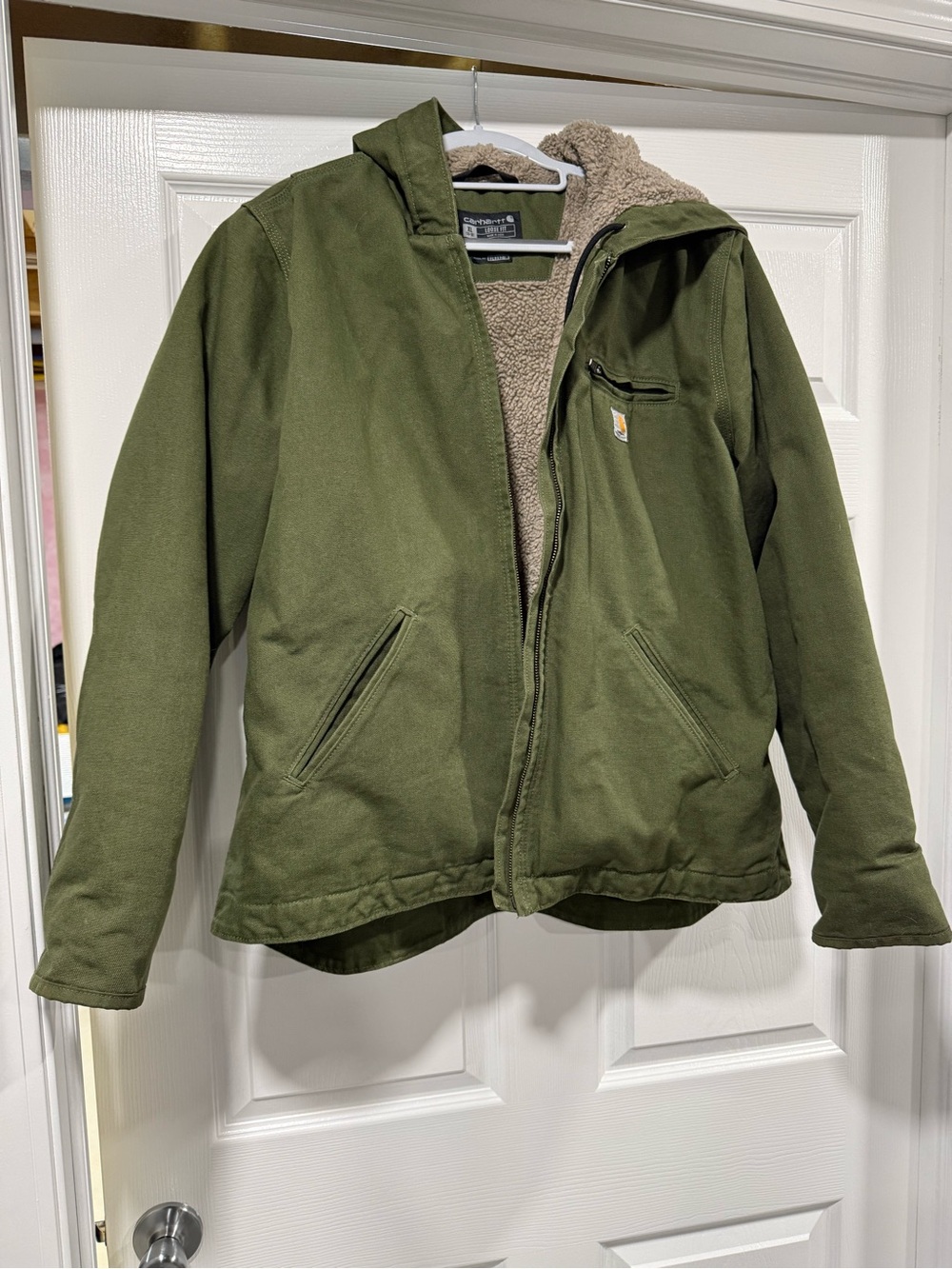 Carhartt Olive Hooded Utility Jacket